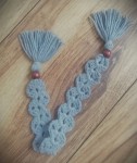 Zakładka do książki handmade - szarości