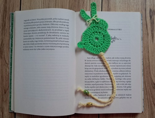 Zakładka do książki zajączek handmade