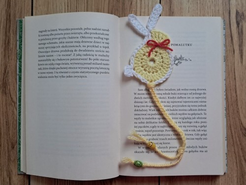 Zakładka do książki zajączek handmade