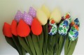 Bukiet tulipanów szytych flower box